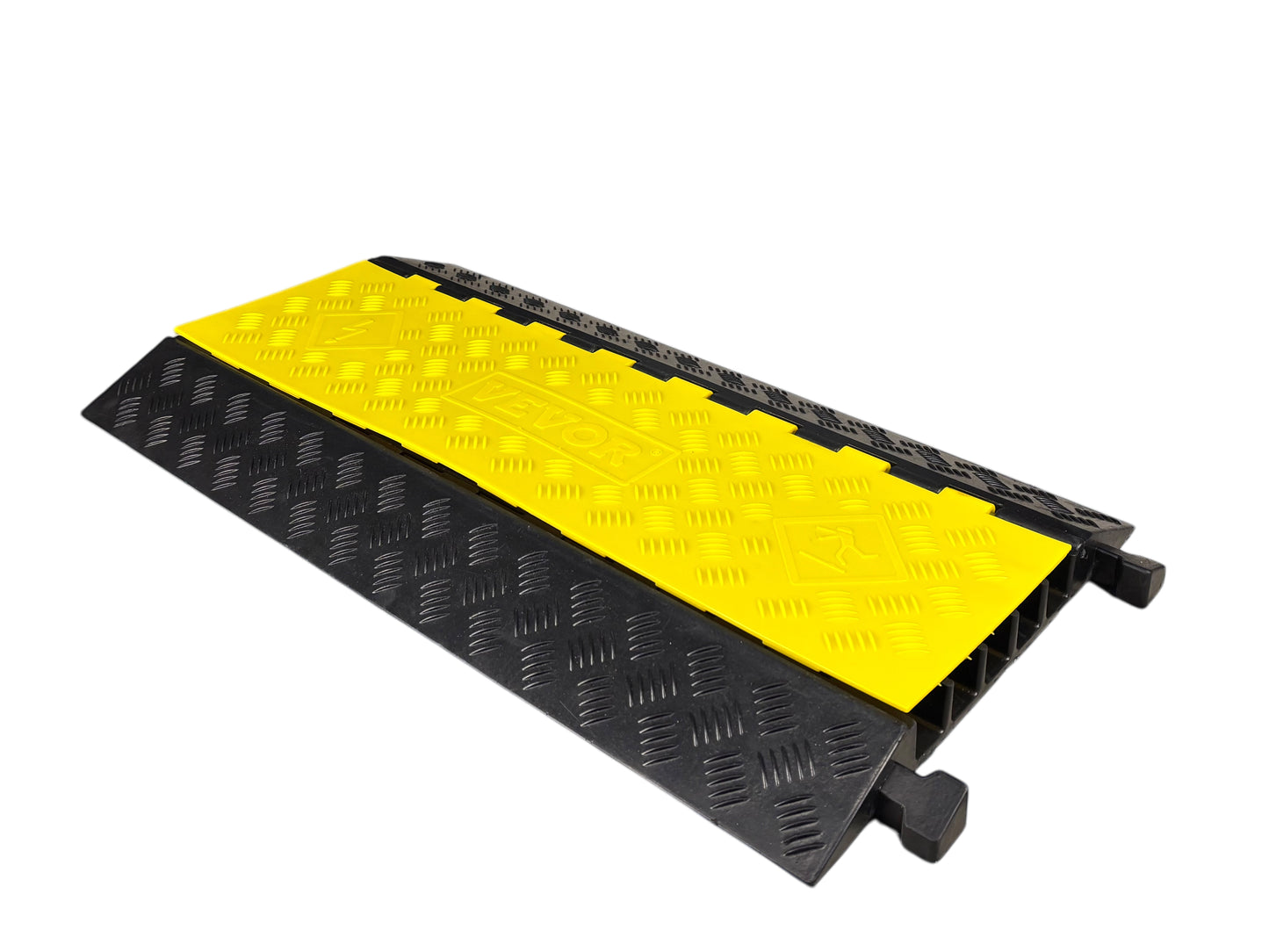 Große Kabelbrücke mit 5 Kanälen – robuste Überfahrrampe für sichere Kabelführung bei Events, Zufahrten & Bühnenaufbauten