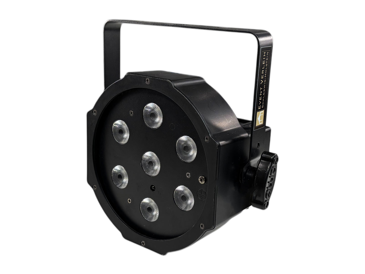 LED Flachspot Schwarz RGBW