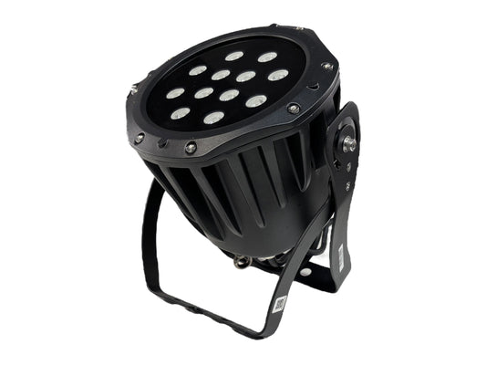 Outdoor LED Spot mit RGB-Farbmischung – wetterfeste Eventbeleuchtung mit DMX-Steuerung für Hochzeiten, Konzerte & Veranstaltungen im Freien