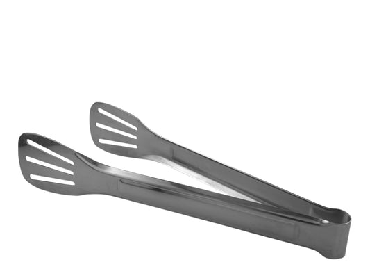 Universalzange aus Edelstahl – ideal für Salate, Gebäck, Fleisch oder Beilagen bei Buffets und Caterings.