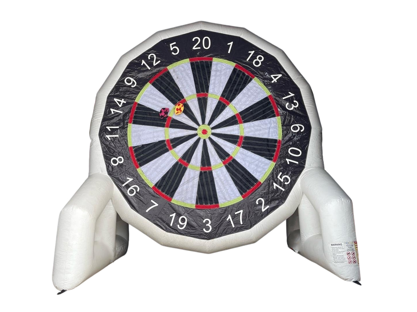 XXL Fußball-Dartscheibe als aufblasbares Eventmodul – mit Klettbällen, 5 m hoch, ideal für Wettbewerbe & Events für Kinder und Erwachsene