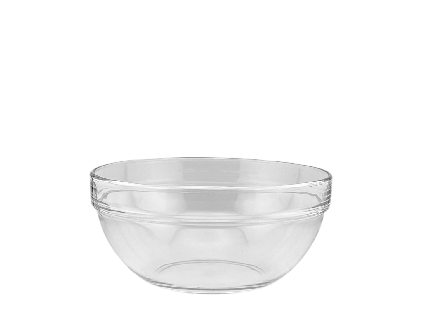 Runde Glasschüssel aus Klarglas mit 20 cm Durchmesser für Salate, Beilagen und Buffet