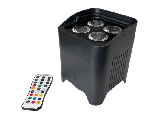 Akku LED Floorspot RGBAW UV – kabellose Wandbeleuchtung Hochzeit