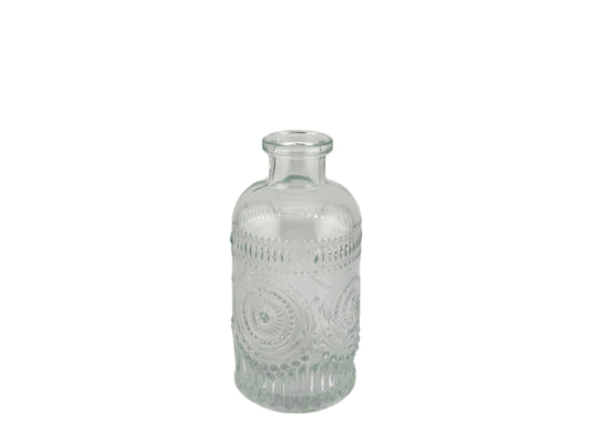 Blumenvase Glasflasche Vintage klein