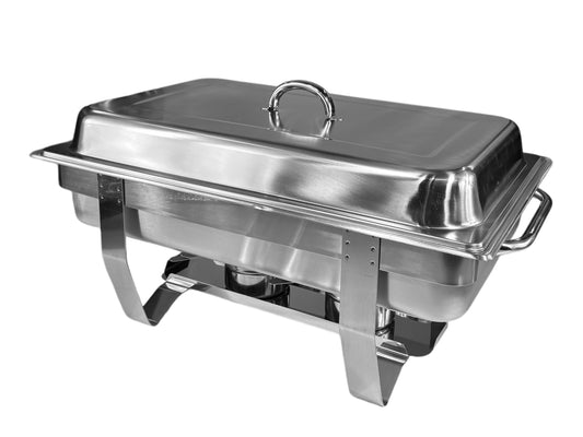 Chafing Dish aus Edelstahl mit Deckel – Buffetwärmer 1/1 GN mit Brennpaste mieten