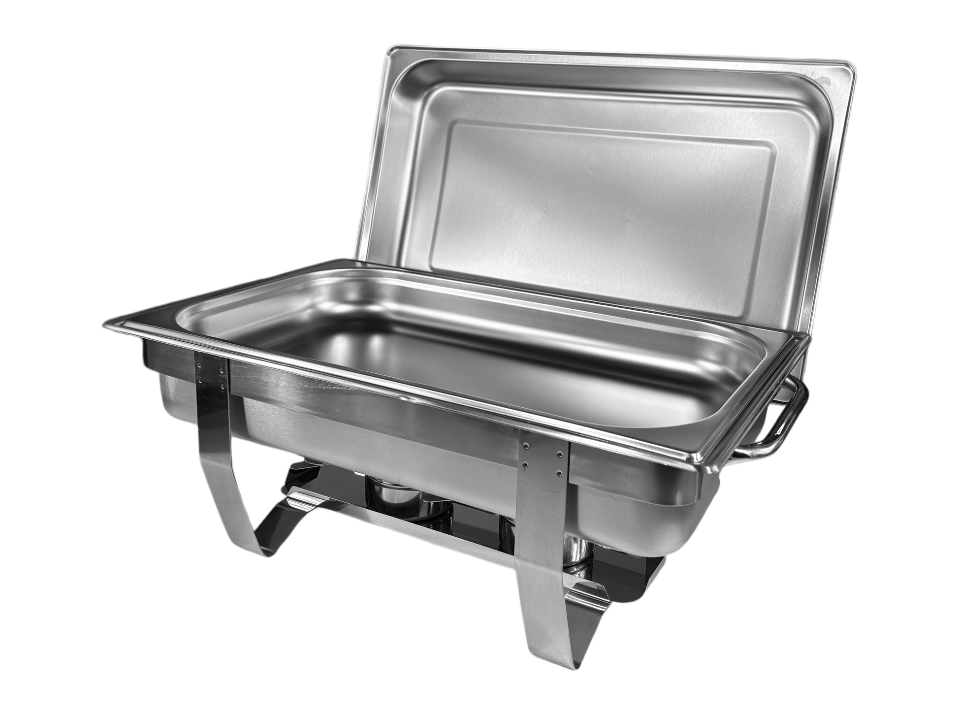 Offener Chafing Dish aus Edelstahl – Buffetwärmer für Caterings und Veranstaltungen