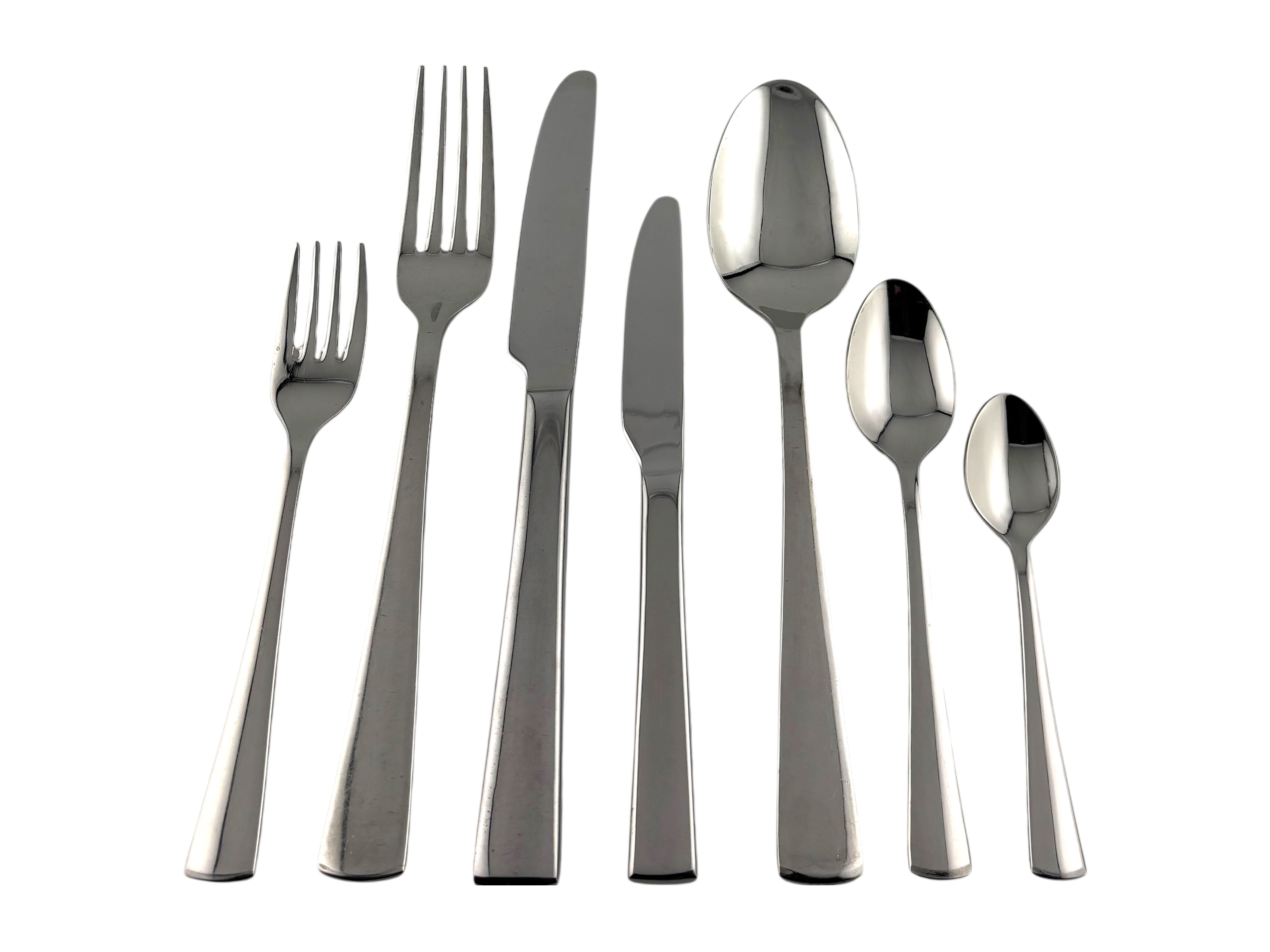 Classic Besteck aus silberglänzendem Edelstahl – hochwertiger Allrounder zum Mieten für Events & Hochzeiten