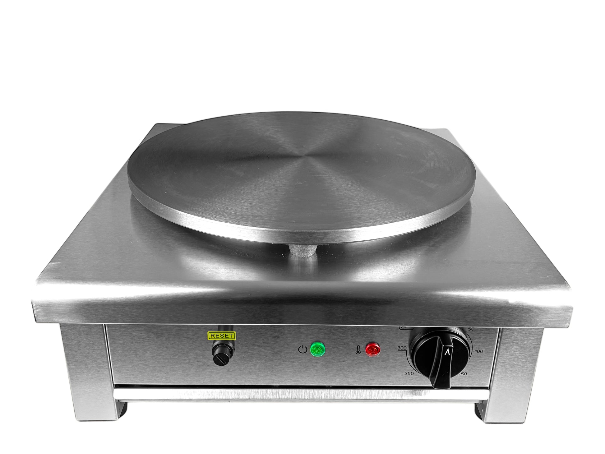Elektrisches Crepes-Eisen aus Edelstahl mit 40-cm-Backplatte und 3000-Watt-Leistung