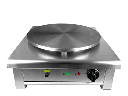 Elektrisches Crepes-Eisen aus Edelstahl mit 40-cm-Backplatte und 3000-Watt-Leistung