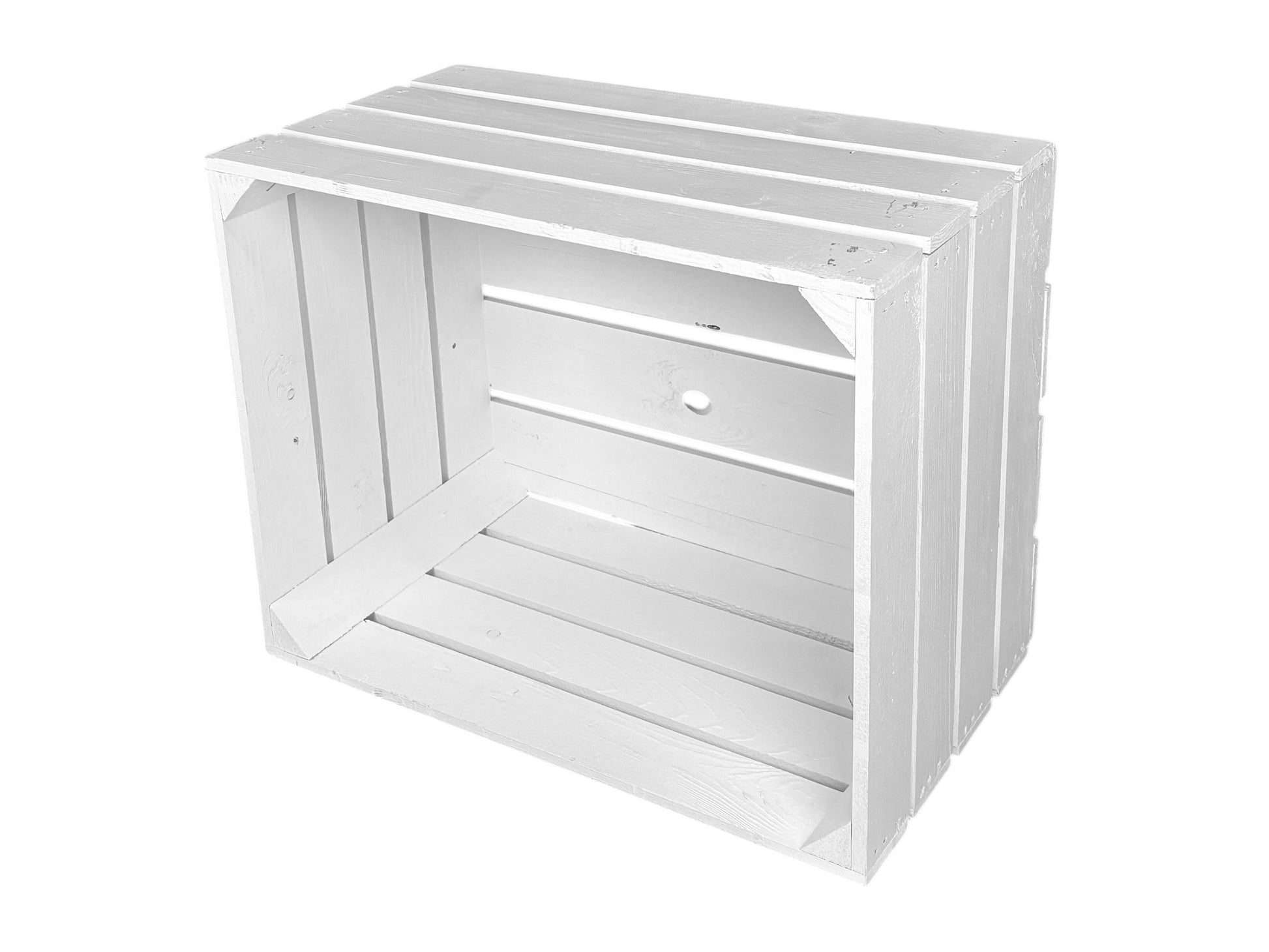 Weiße Dekokiste 50 x 40 x 30 cm – stilvolles Deko-Element für Hochzeit & Event