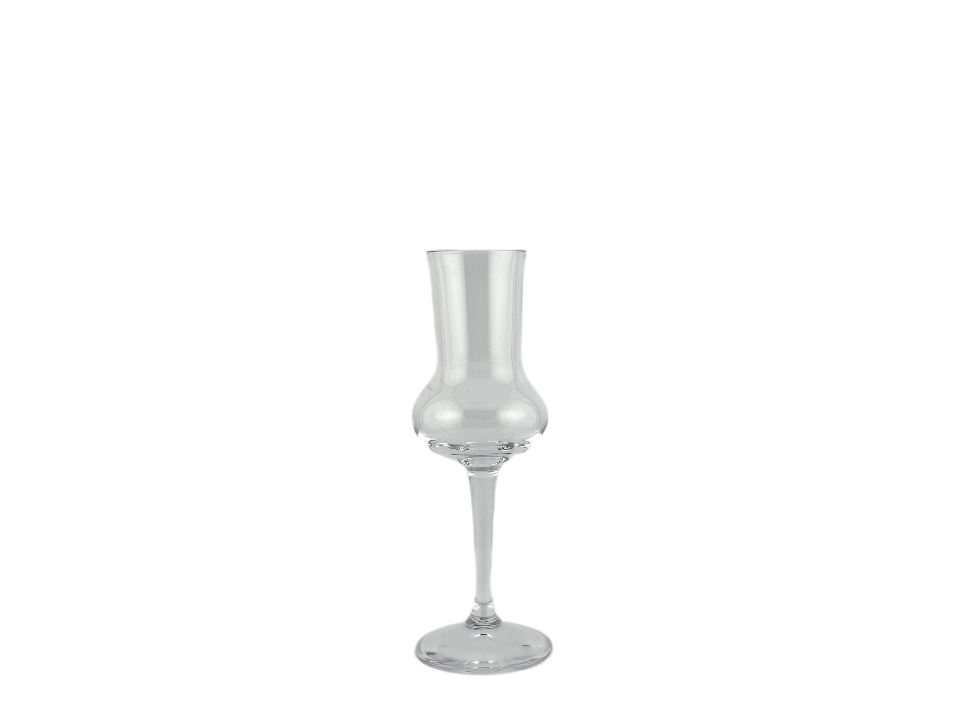 Grappaglas ca. 90 ml, 18 cm hoch, schlanke Stielglas-Form – ideal für Grappa und Edelbrände auf Hochzeiten und Events
