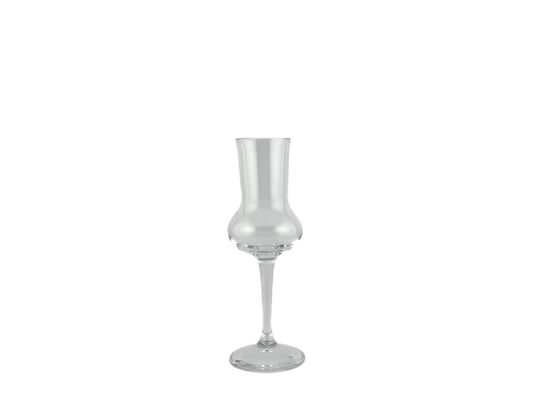 Grappaglas ca. 90 ml, 18 cm hoch, schlanke Stielglas-Form – ideal für Grappa und Edelbrände auf Hochzeiten und Events