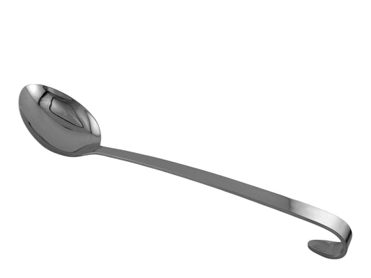 Servierlöffel aus Edelstahl, 27 cm lang – ideal zum Servieren von Beilagen, Gemüse oder Salaten bei Buffets und Caterings.