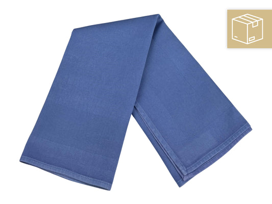 Stoffserviette Blau 50x50 cm, klassisch gefaltet – mieten für Hochzeiten, Gala & maritime Events mit Versand.