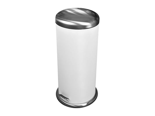 Tretmülleimer 30 l aus Edelstahl mit Deckel & Pedal – ideal für Events, Messen & Catering.