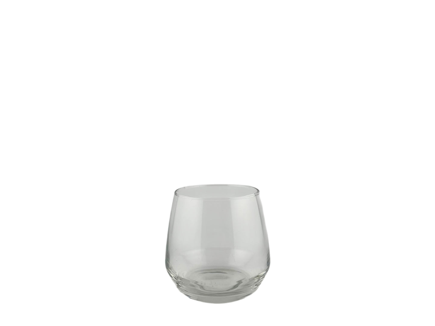 Tumbler Wasserglas 370 ml, bauchige Form, ca. 9,5 cm hoch – modernes Trinkglas für Wasser, Säfte und Softdrinks bei Hochzeiten und Events