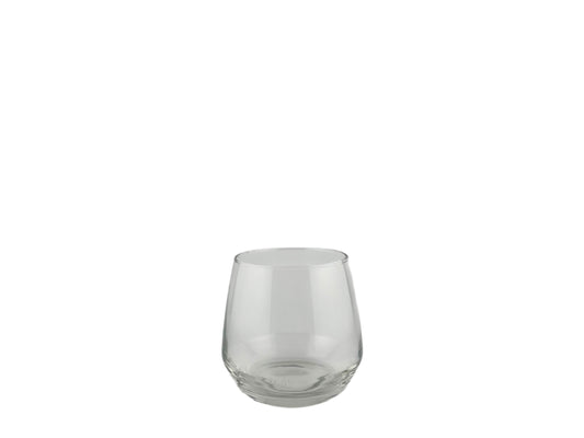 Tumbler Wasserglas 370 ml, bauchige Form, ca. 9,5 cm hoch – modernes Trinkglas für Wasser, Säfte und Softdrinks bei Hochzeiten und Events