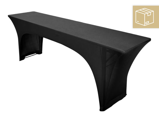 Schwarze Stretchhusse für Bierzelttisch 220x50 cm für Hochzeiten und Events mit deutschlandweitem Versand