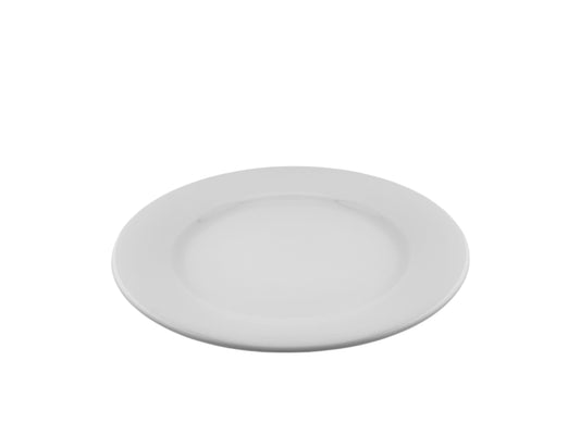 Dessertteller aus weißem Porzellan mit 21 cm Durchmesser für Desserts und Kuchen bei Veranstaltungen