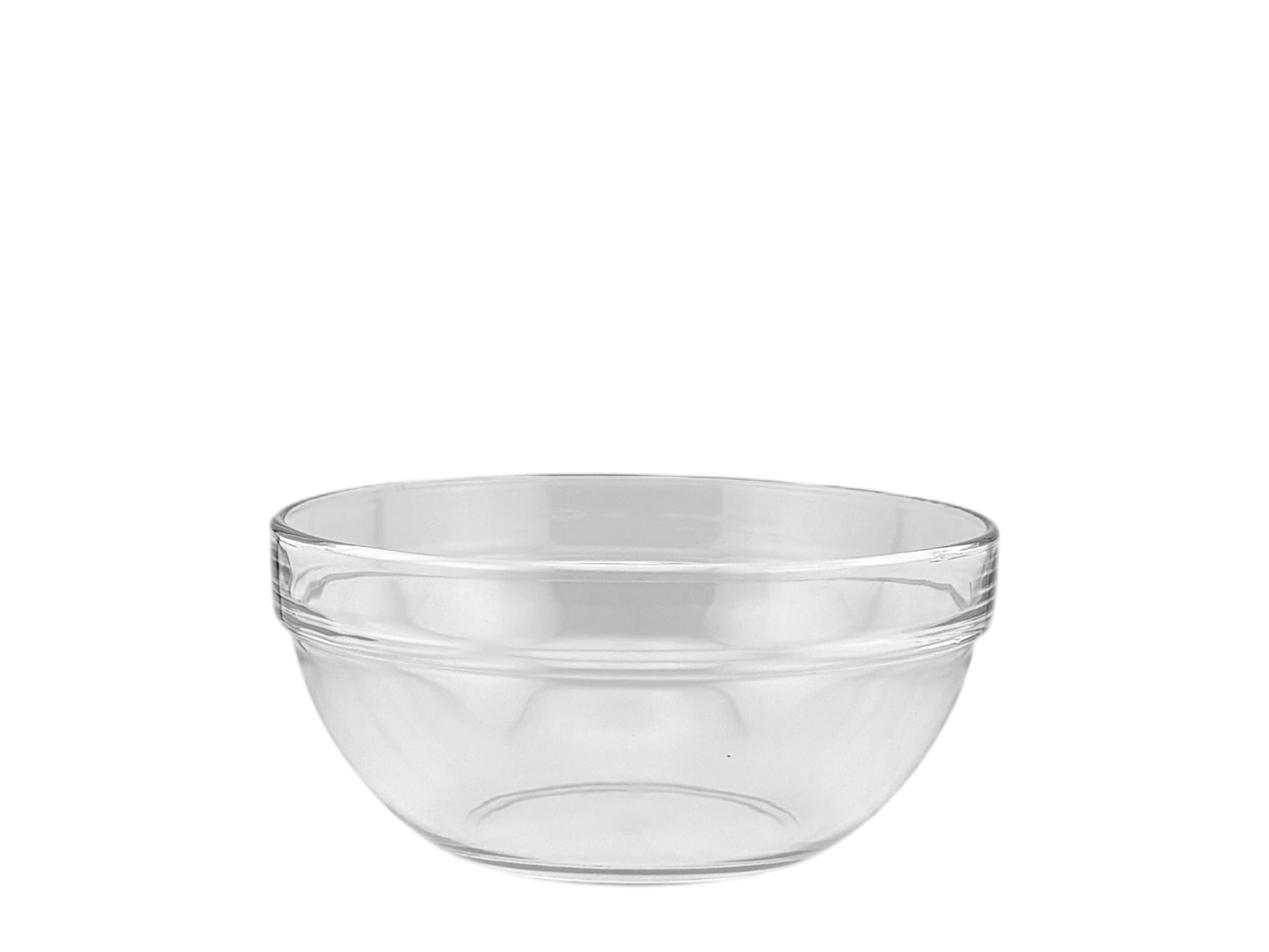 Runde Glasschüssel aus Klarglas mit 20 cm Durchmesser für Salate, Beilagen und Buffet