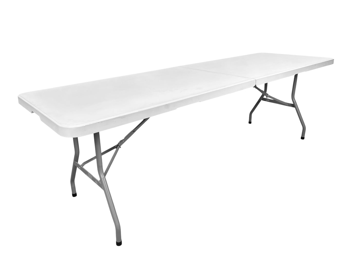 Klapptisch 240 cm mit klappbarem Stahlgestell und Kunststoffplatte für Veranstaltungen und Events in Kiel