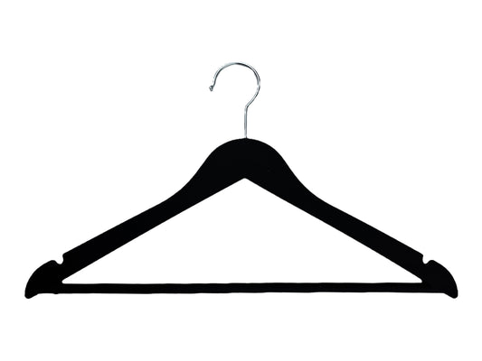 Kleiderbügel Set mieten schwarz gummiert 32 Stück Kiel Schleswig Holstein