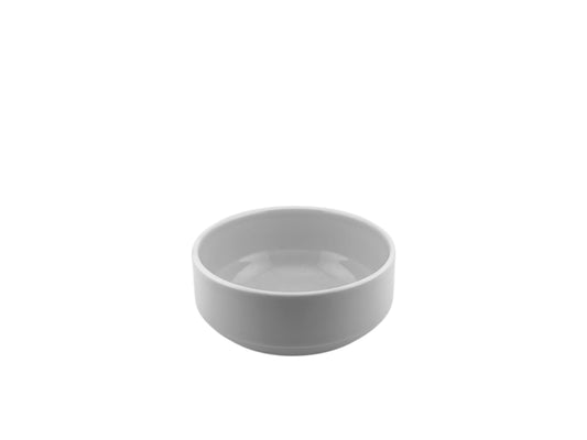 Weiße Porzellanschale mit 12 cm Durchmesser für Desserts, Suppen und Beilagen bei Veranstaltungen