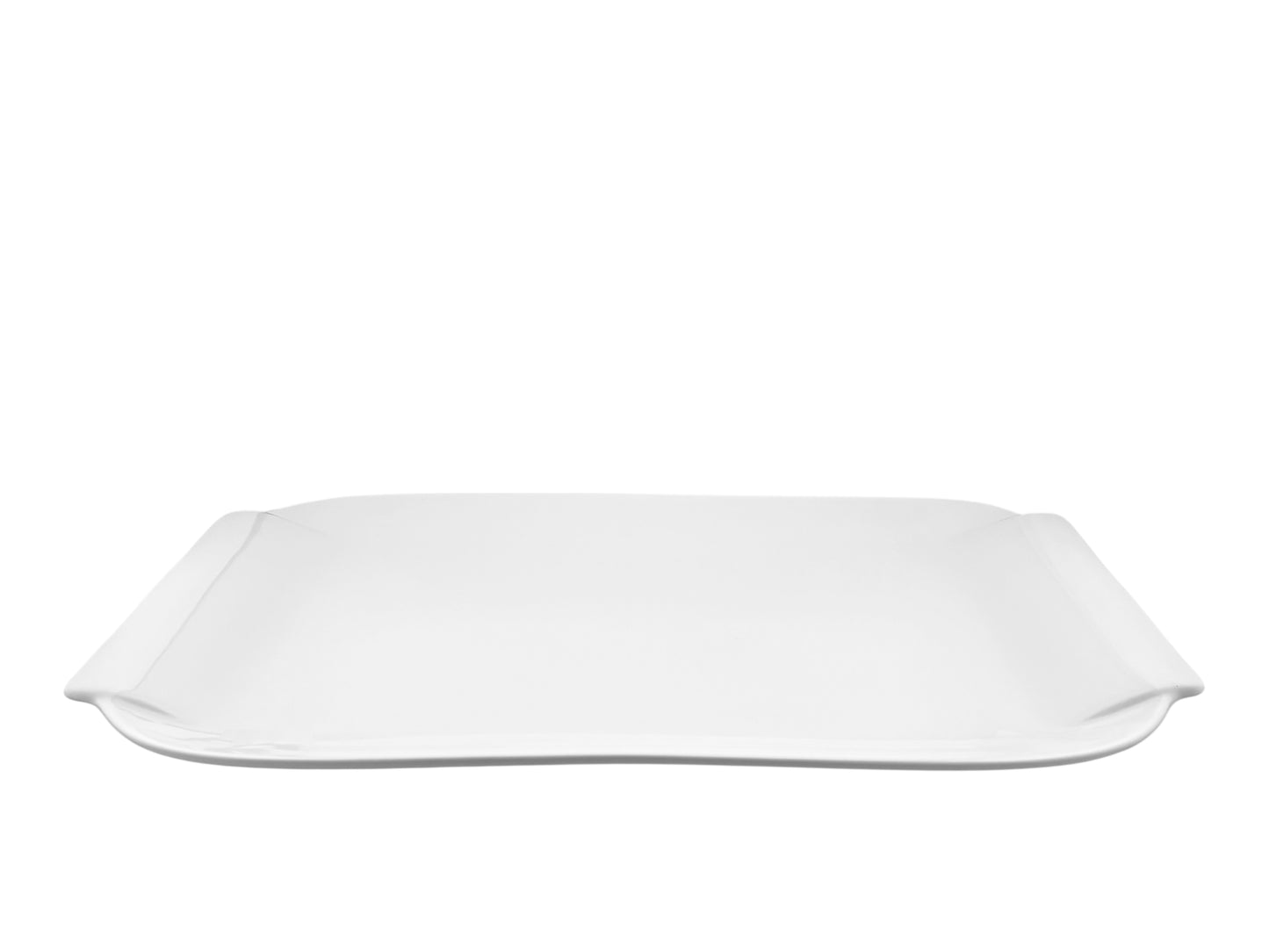 Weiße Servierplatten aus Porzellan 41 x 25 cm zur Miete – inklusive Endreinigung
