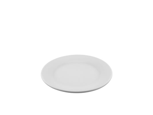 Vorspeisenteller aus weißem Porzellan mit 16 cm Durchmesser für Vorspeisen bei Veranstaltungen